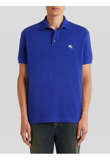 Piquet Polo Shirt With Embroidered Pegaso