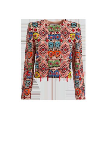 Geometric Jewel Embroidery Jacket