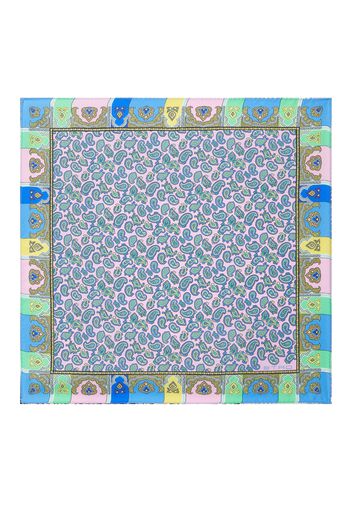 Micro Paisley Silk Pocket Square