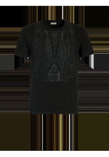 T-shirt With Paisley Embroidery