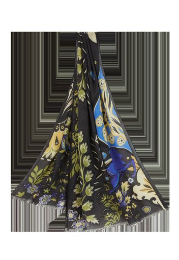 Printed Wool And Silk Scarf