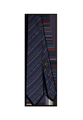 Micro Paisley Striped Tie