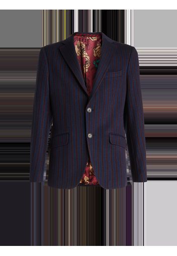 Pinstriped Jersey Jacket