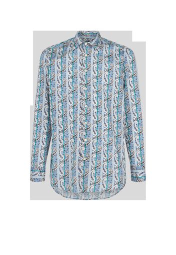 Striped Paisley Cotton Shirt