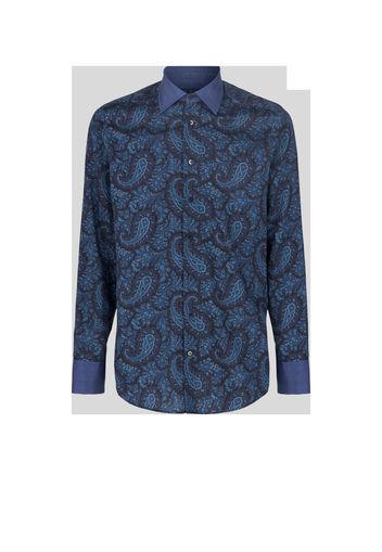 Floral Paisley Print Cotton Shirt