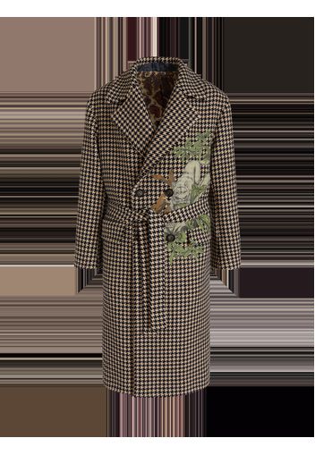 Deconstructed Houndstooth Coat