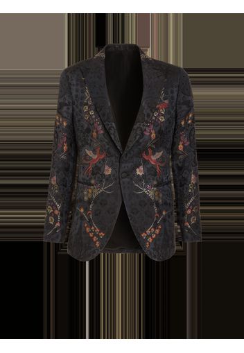 Semi-traditional Jacquard Jacket With Fil Coupé Design