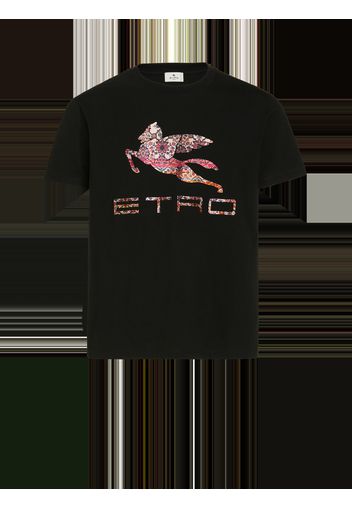 T-shirt With Logo And Pegaso