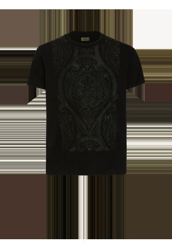 T-shirt With Paisley Embroidery