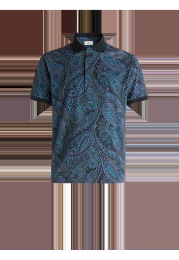 Paisley Print Polo Shirt