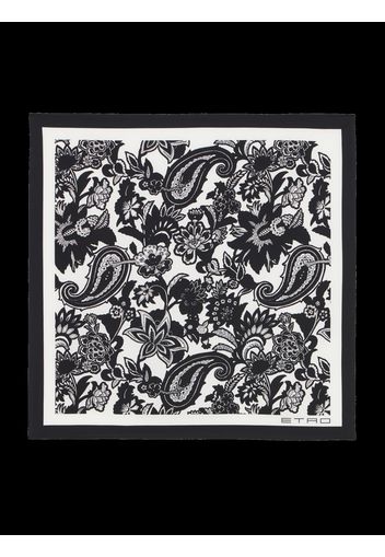 Floral Paisley Print Pocket Square