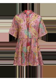 Paisley Print Cotton And Silk Dress