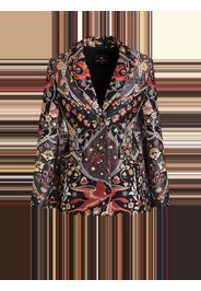 Jacquard Jacket With Floral Pattern And Pegaso