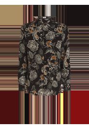 Tattoo Print Silk Shirt