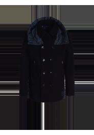 Hooded Double-breasted Wool Jacket