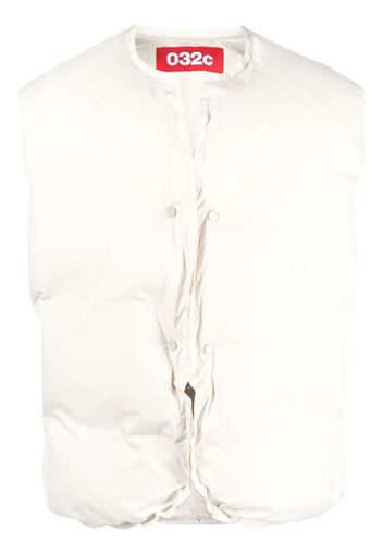 032c puffer button-up gilet - Neutrals