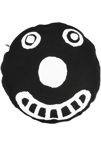 smiley print pillow