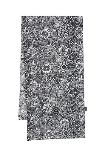 10 CORSO COMO swirl-print down-padded scarf - Black