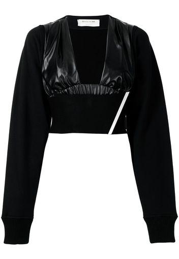 1017 ALYX 9SM cropped sweatshirt-sleeve top - Black