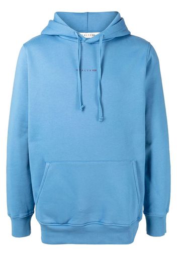 1017 ALYX 9SM logo-print drawstring hoodie - Blue