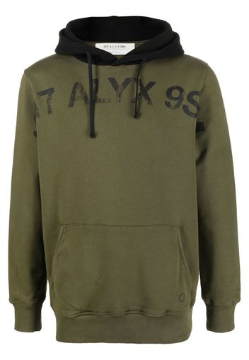 1017 ALYX 9SM logo-print cotton hoodie - Green