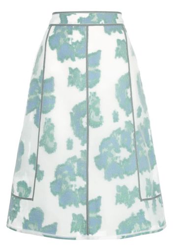 FIL COUPE ABSTRACT DAISY SKIRT W SEAM DETAILS