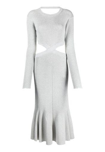 3.1 Phillip Lim ribbed-knit cross-over dress - Grey