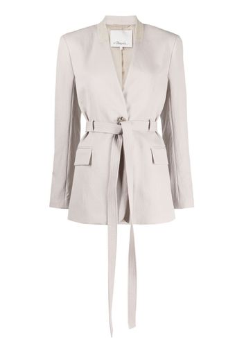 3.1 Phillip Lim tied-waist single-breasted blazer - Grey