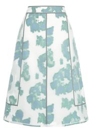 FIL COUPE ABSTRACT DAISY SKIRT W SEAM DETAILS