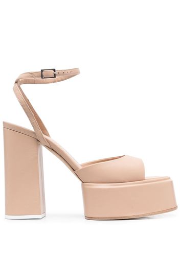 3juin Beth platform leather sandals - Neutrals