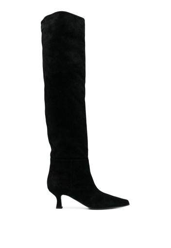 3juin 50mm knee-length leather boots - Black