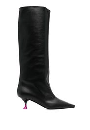 3juin Anita 60mm leather boots - Black