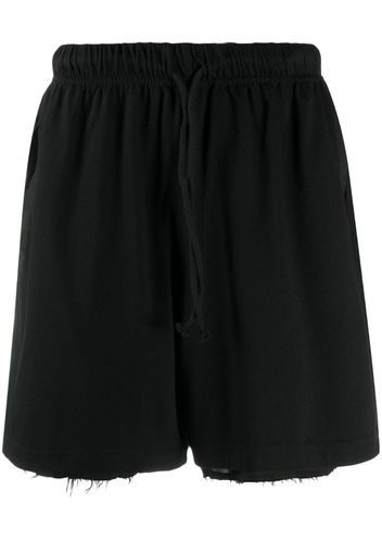 drawstring track shorts