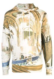 424 faded print hoodie - Multicolour