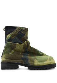 424 Marathon camouflage-print boots - Green