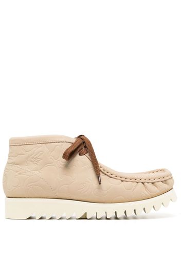 A BATHING APE® Manhunt calf-leather boots - Neutrals