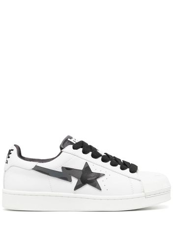 A BATHING APE® Skull STA star-patch sneakers - White