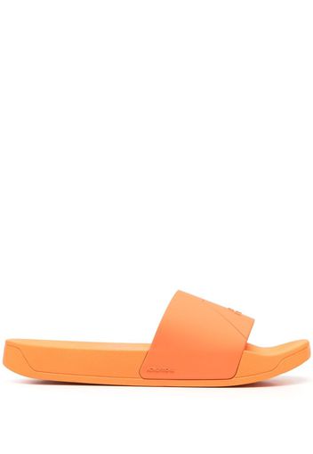 A-COLD-WALL* panelled debossed-logo slides - Orange