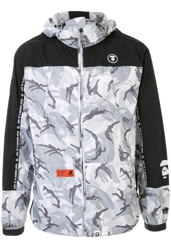 camouflage-print technical jacket