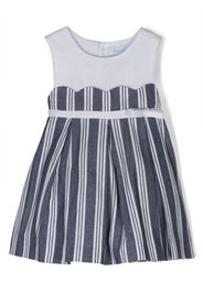 Abel & Lula stripe-pattern sleeveless dress - Blue