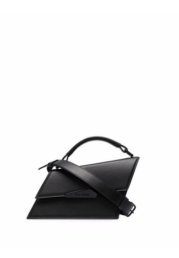 Acne Studios asymmetric leather tote bag - Black