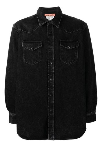 Acne Studios oversized denim shirt - Black