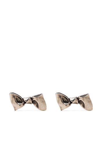 Acne Studios bow stud earrings - Silver