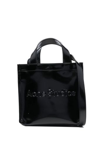 Acne Studios debossed-logo detail tote bag - Black