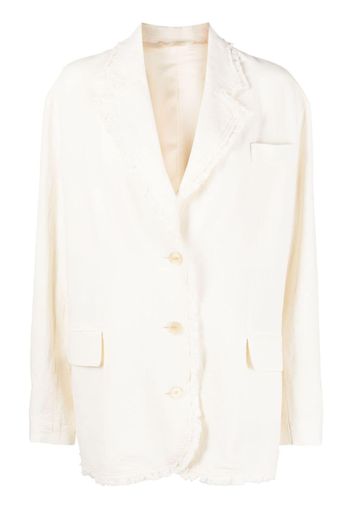 Acne Studios notched-collar single-breasted blazer - Neutrals