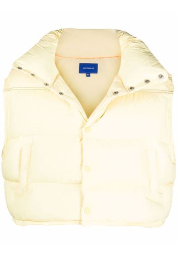 Ader Error cropped padded gilet - Yellow