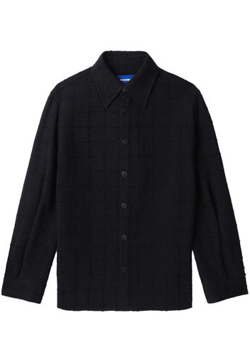 Ader Error Lembu checkered shirt - Black