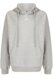 Ader Error logo-embroidered hoodie - Grey