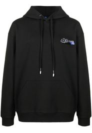 Ader Error logo-print hoodie - Black