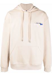 Ader Error logo-print hoodie - Neutrals